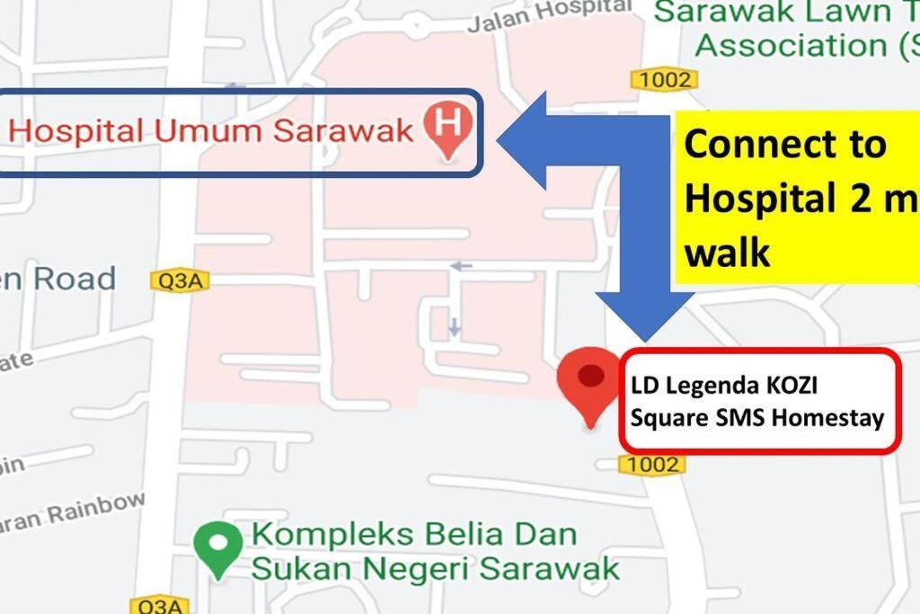 Kozi Square New Sgh Cozy Home Lv7B Kuching Extérieur photo